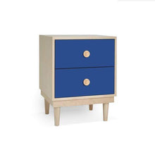 Load image into Gallery viewer, Nico and Yeye Furniture MAPLE / PACIFIC BLUE Nico and Yeye Lukka Modern Kids 2-Drawer Nightstand