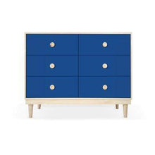 Load image into Gallery viewer, Nico and Yeye Furniture MAPLE / PACIFIC BLUE Nico and Yeye Lukka Modern Kids 6-Drawer Dresser