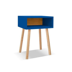 Nico and Yeye Furniture MAPLE / PACIFIC BLUE Nico and Yeye Minimo Modern Kids Nightstand