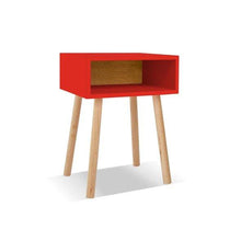 Load image into Gallery viewer, Nico and Yeye Furniture MAPLE / RED Nico and Yeye Minimo Modern Kids Nightstand
