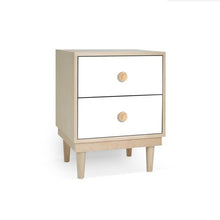 Load image into Gallery viewer, Nico and Yeye Furniture MAPLE / WHITE Nico and Yeye Lukka Modern Kids 2-Drawer Nightstand