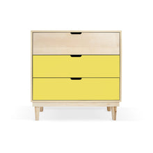 Load image into Gallery viewer, Nico and Yeye Furniture MAPLE / YELLOW Nico and Yeye Kabano Modern Kids 3-Drawer Dresser