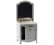 Load image into Gallery viewer, Maileg USA Furniture Sink w/ Mirror, Mouse - Dark Mint