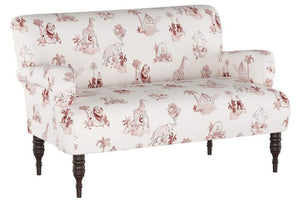 Gray Malin x Cloth & Company Furniture Toile Nicola - Pink Gray Malin and Cloth & Co. Kids Settee