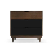 Load image into Gallery viewer, Nico and Yeye Furniture WALNUT / BLACK Nico and Yeye Kabano Modern Kids 3-Drawer Dresser