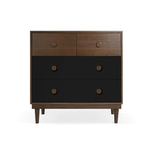 Load image into Gallery viewer, Nico and Yeye Furniture WALNUT / BLACK Nico and Yeye Lukka Modern Kids 4-Drawer Dresser