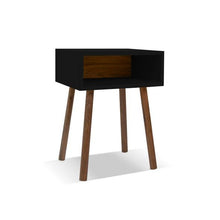 Load image into Gallery viewer, Nico and Yeye Furniture WALNUT / BLACK Nico and Yeye Minimo Modern Kids Nightstand