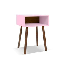Load image into Gallery viewer, Nico and Yeye Furniture WALNUT / PINK Nico and Yeye Minimo Modern Kids Nightstand