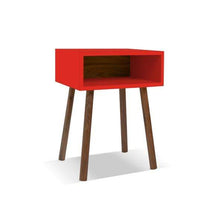 Load image into Gallery viewer, Nico and Yeye Furniture WALNUT / RED Nico and Yeye Minimo Modern Kids Nightstand