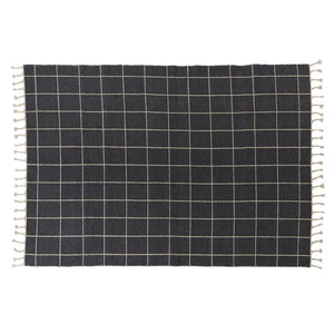 OYOY Grid Rug - Offwhite / Anthracite
