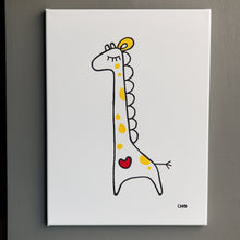 Load image into Gallery viewer, onceuponadesign.ca Heart Giraffe 12X16