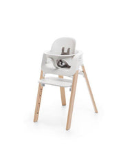 Load image into Gallery viewer, Stokke High Chairs High Chair / White Seat, Baby Seat, Natural Legs Stokke® Steps™ High Chair