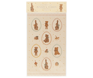Maileg USA Holiday Sticker Sheet, Bunnies & Teddies