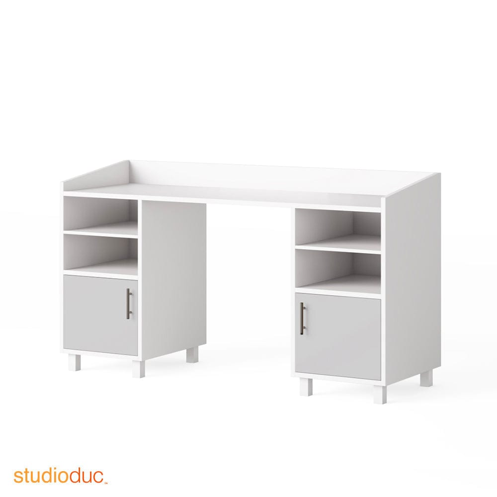ducduc desk light grey indi doublewide desk