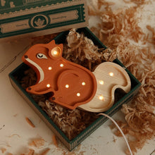 Load image into Gallery viewer, Little Lights US lamp Ginger Wood Little Lights Mini Squirrel Lamp