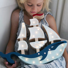 Load image into Gallery viewer, Little Lights US lamp Little Lights Whale Ship Lamp