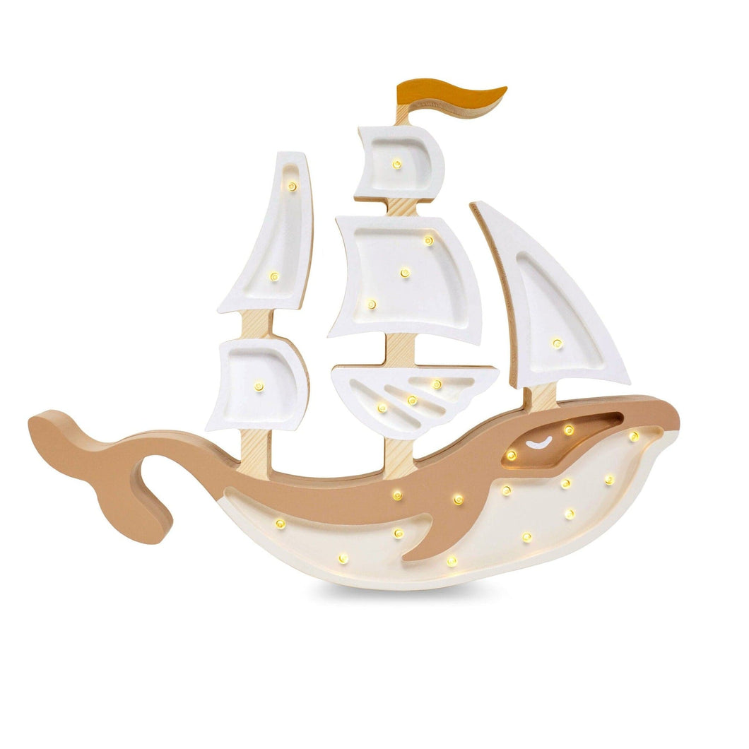 Little Lights US lamp Pirate Brown Little Lights Whale Ship Lamp