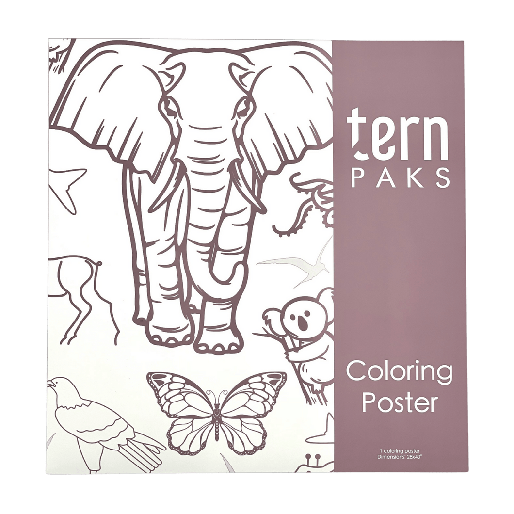ternPaks Large Coloring Sheet: Animal Kingdom