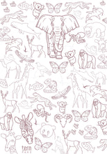 Load image into Gallery viewer, ternPaks Large Coloring Sheet: Animal Kingdom