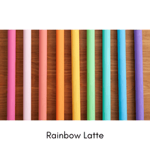 Load image into Gallery viewer, Wiwiurka Toys Large / Plywood / Rainbow Latte (pastel rods stained sideboards) PIKLER CLIMBING FOLDABLE TRIANGLE by Wiwiurka Toys