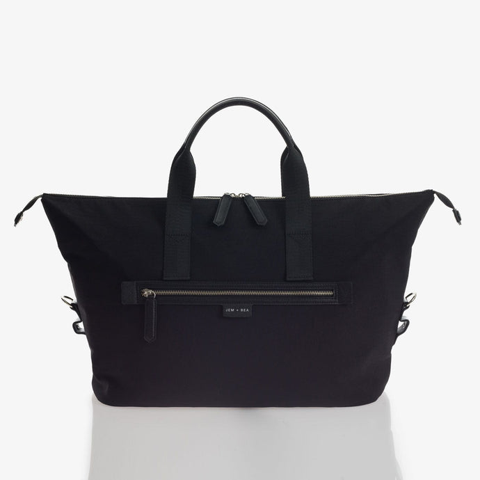 Jem + Bea leather bags Jem + Bea Sustainable Edie Eco Holdall - Black