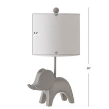 Load image into Gallery viewer, Safavieh Lighting Grey Safavieh Ellie Elephant Lamp