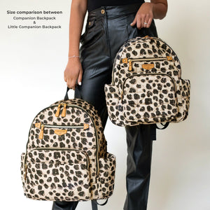 TWELVElittle Little Companion Diaper Bag Backpack in Leopard Print 2.0