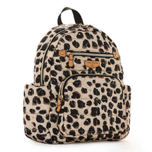 Load image into Gallery viewer, TWELVElittle Little Companion Diaper Bag Backpack in Leopard Print 2.0