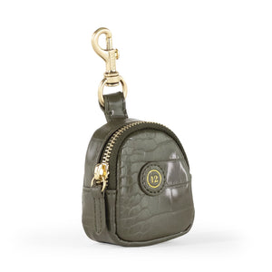 TWELVElittle Little Pouch Charm For Diaper Bag In Olive Croc