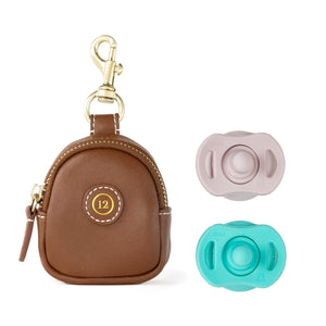 TWELVElittle Little Pouch Charm For Diaper Bag In Toffee