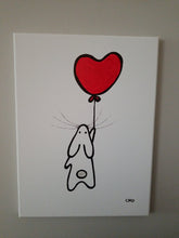 Load image into Gallery viewer, onceuponadesign.ca Love Bunny | Rabbit | 12X16