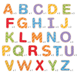 Bigjigs Toys Magnetic Letters - Uppercase