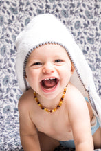 Load image into Gallery viewer, Malabar Baby Malabar Bamboo Cotton Pom Pom Hooded Towel