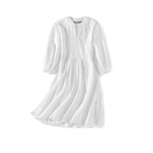 Load image into Gallery viewer, Malabar Baby Malabar Girl&#39;s Cotton Kaftan Dress - White