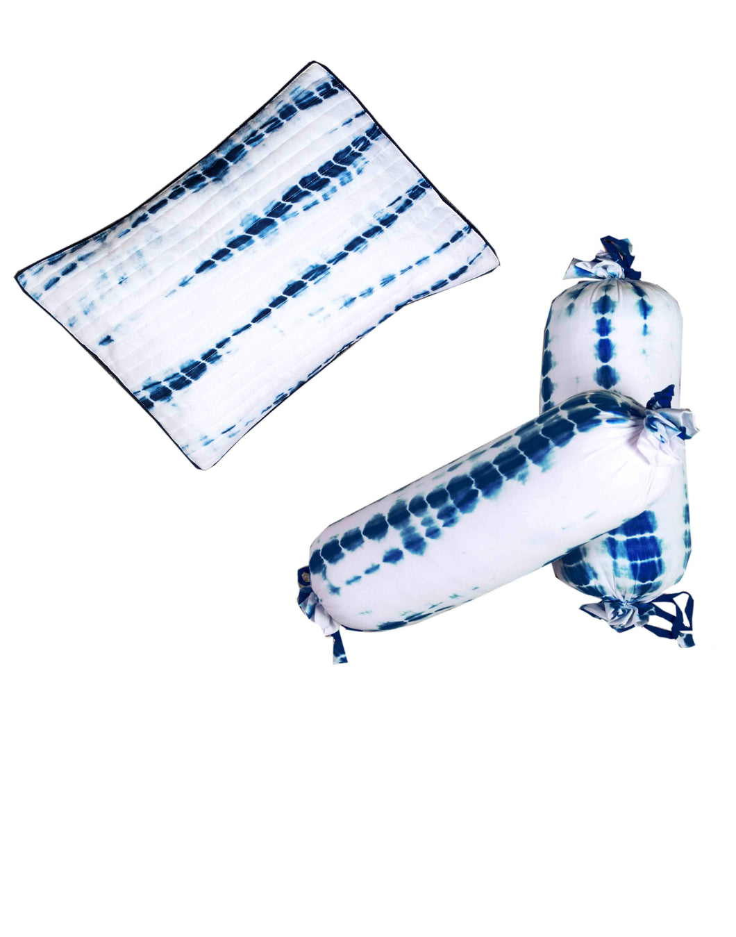 Malabar Baby Malabar Kyoto Blue Pillow & Bolster Set