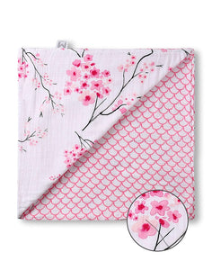 Malabar Baby Malabar Organic Snug Blanket - Cherry Blossom