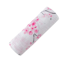 Load image into Gallery viewer, Malabar Baby Malabar Organic Swaddle - Cherry Blossom