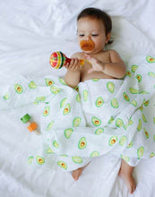Load image into Gallery viewer, Malabar Baby Malabar Organic Swaddle Set - Avocado Green Stripe
