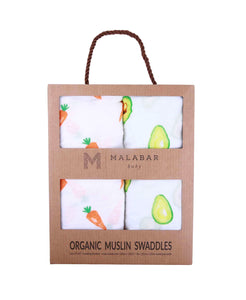 Malabar Baby Malabar Organic Swaddle Set - First Foods