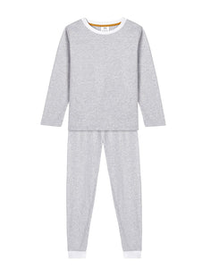 Malabar Baby Malabar Toddler & Big Kid Cotton Knit Pj Set (Erawan Grey)