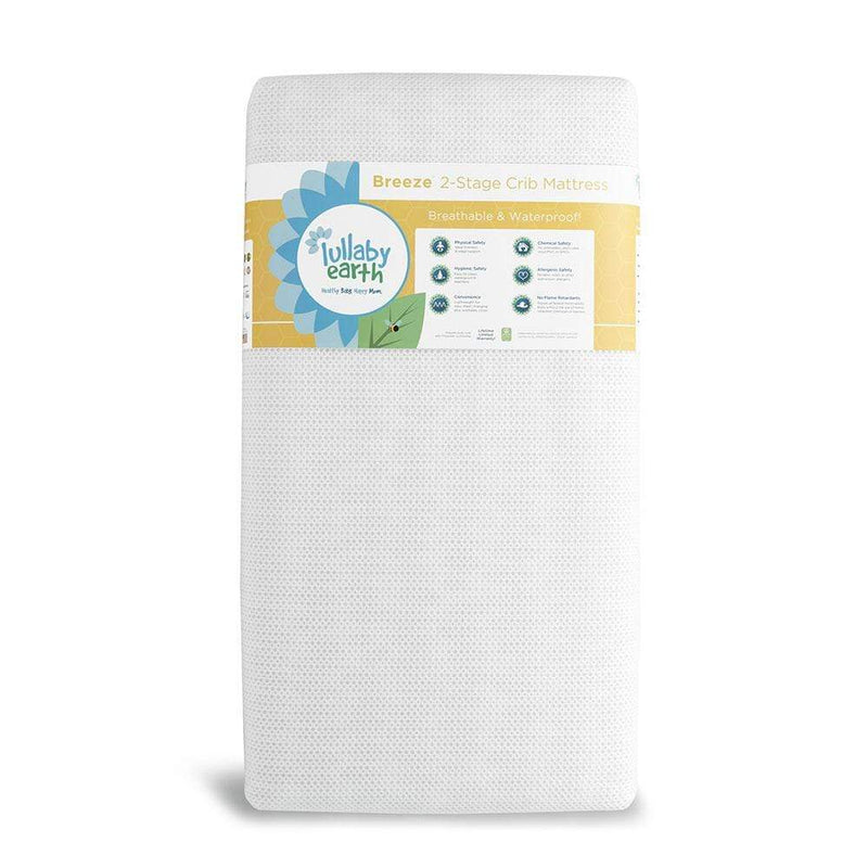 Lullaby Earth Breathe Safe Breathable Mini Crib Mattress - 2-Stage