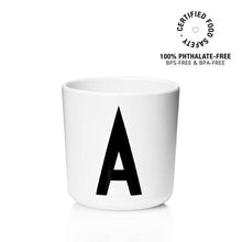 Load image into Gallery viewer, Design Letters Meal Time A Design Letters Melamine Cup A-Z