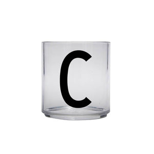 Design Letters Meal Time C Design Letters Kids Personal Drinking Glass A-Z