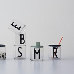 Design Letters Meal Time Design Letters Lid for Kids Drinking Glass