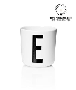 Design Letters Meal Time E Design Letters Melamine Cup A-Z