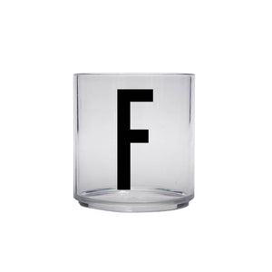 Design Letters Meal Time F Design Letters Kids Personal Drinking Glass A-Z