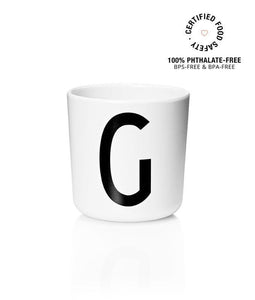 Design Letters Meal Time G Design Letters Melamine Cup A-Z