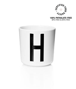 Design Letters Meal Time H Design Letters Melamine Cup A-Z
