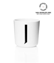 Load image into Gallery viewer, Design Letters Meal Time J Design Letters Melamine Cup A-Z