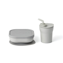 Load image into Gallery viewer, Miniware Meal Time Miniware Sip &amp; Snack Dove Grey